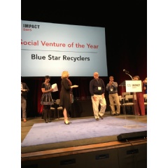 Dr. Stephanie Gripne announces Blue Star Recyclers selected Social Venture of the Year