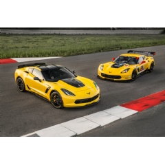 The 2016 Corvette Z06 C7.R Edition pays homage to the Corvette Racing race cars. Offered in coupe and convertible models, only 500 will be built  each with a unique, sequential VIN.