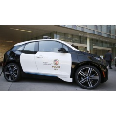 BMW i3 Sporting the LAPD Logo