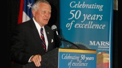 Georgia Governor Nathan Deal addressed guests, acknowledging the importance of the facility and its continued growth