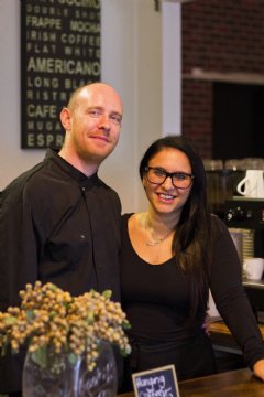 Stephen and Zoi from Eire Cafe, Clapham, Adelaide