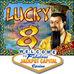 Lucky 8 is a 25 payline Asian-themed slot game with exotic images of the Orient spinning on its five reels.
