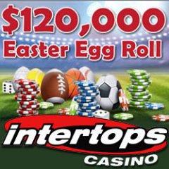 $120,000 Easter Egg Roll awarding $30,000 in casino bonuses every week at Intertops Casino