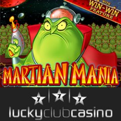 Metro-style Lucky Club Casino giving casino bonus to try new Martian Mania slot game