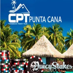 Juicy Stakes online satellites for CPT Punta Cana live poker tournament