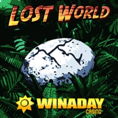 New Lost World dinosaur themed slot game at WinADay Casino.