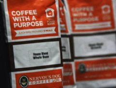 Every bag sold, of the Nervous Dog, Too, Akron Canton Regional Food Bank branded coffee, will provide 4 meal for those facing hunger.