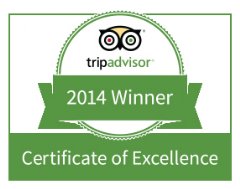 Magic of India TripAdvisor Award for Excellence 2014