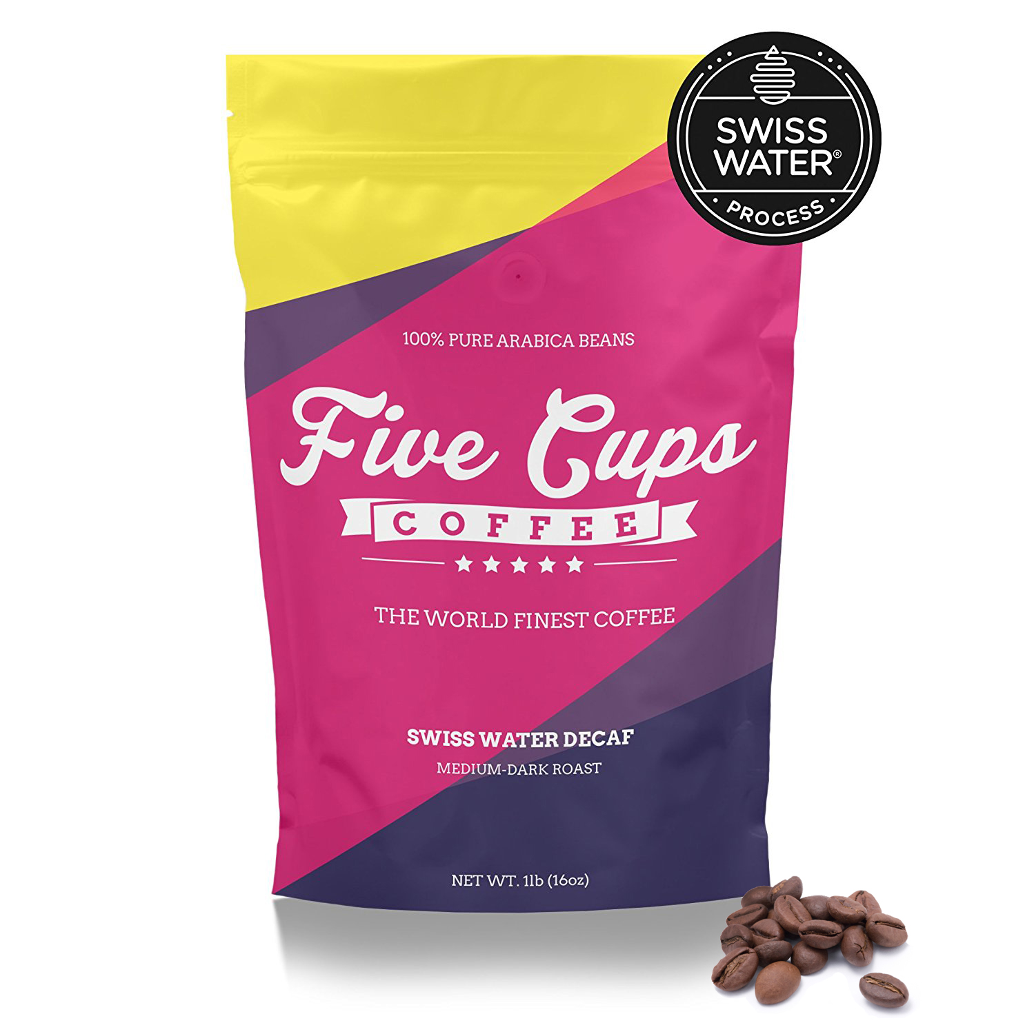 Five Cups Coffee Launches Swiss Water Decaf Coffee the World’s Finest