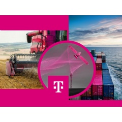 Satellite connectivity in the IoT: Deutsche Telekom customers can choose from two tariff packages, each combining terrestrial and satellite-based connectivity. (see complete caption below)