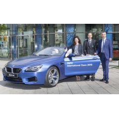 BMW Golfsport Press Conference - Stefanie Wurst, Head of Marketing BMW Germany, Korbinian Kofler, Managing Director of GC Mnchen Eichenried, Marco Kaussler, Tournament Director BMW International Open  BMW AG (4/2015).