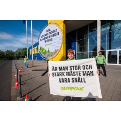 Greenpeace Protest in front of Ikea Store in Wallau
Credit line:  Andreas Varnhorn / Greenpeace