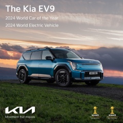 Kia EV9 secures double win at the 2024 World Car Awards.