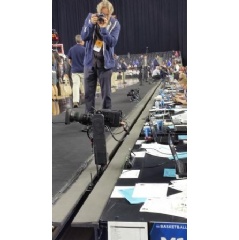 Rail Cam in Action at NCAA Mens Basketball South Regional and Final Four Championship Games