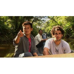 (Hugo Lucitante (left) and David Poritz (right) in Ecuador, photo courtesy of Stir It Up Productions)