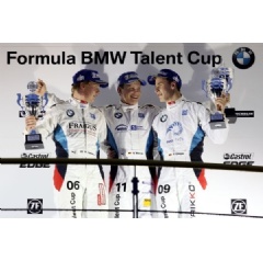Podium, 2nd Robin Hansson (SE), 1st Nico Menzel (DE), 3rd Florian Stüger (DE) -RACE 2- Grand Final of the Formula BMW Talent Cup, Oschersleben (Bode), Germany, On Track Event 6 - This image is copyright free for editorial use. © Copyright: BMW AG