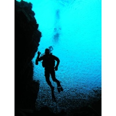 Diving in Silfra Fissure