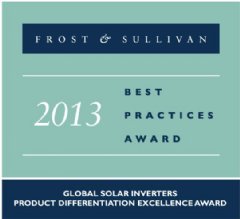 Frost & Sullivan Best Practices Award 2013 - CyboEnergy