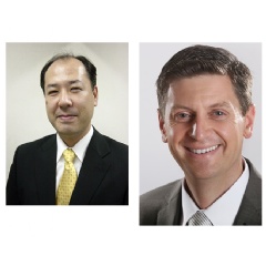 Shinji Oda, Yokogawa Electric Corporation (left), and Andre Uhl, Schneider Electric Automation GmbH (right).