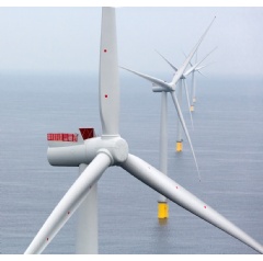 Siemens SWT-6.0-154 for Westermost Rough offshore wind power plant For the first time, Siemens has installed the 6 MW direct drive wind turbine with a rotor diameter of 154 meters on a commercial large scale project.
