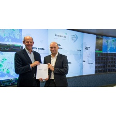 From left to right: Rupert Pearce, CEO, Inmarsat and Mark Turner, CEO, Volvo Ocean Race