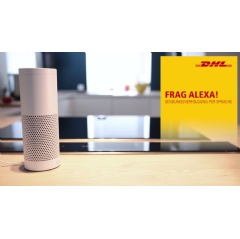 The voice-controlled interaction with Alexa is part of DHL Parcel’s service strategy to continually improve the customer experience.
