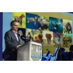George A. Kalogridis, President, Walt Disney World Resort, announced Thursday, May 25, 2017, Connect to Protect, a commitment of up to $1 million to help protect and restore habitats critical to 10 at-risk animals.