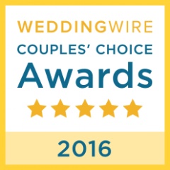 WeddingWire Couples Choice Award 2016.