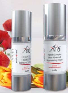Visio Elan Aria Collagen Tri-Peptide Serum with Aria Peptide Complex Hyaluronic Acid Regenerating Cream