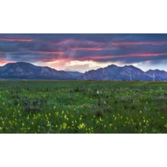 Summer sunsets at the Candelas master-planned new home community in beautiful Arvada, Colorado are, in a word, breathtaking.