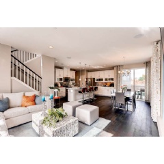 Interior shot of the Cobblestone model home at Berkeley Homes’ Shoenberg Greens community in Westminster, Colorado.