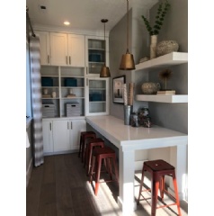 Creative storage and organization design in action.