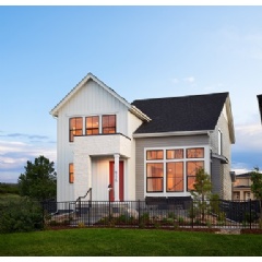 Shown above: Berkeley Homes - Residence Three modern farmhouse model at The Canyons community in Castle Pines, Colorado.