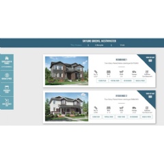Berkeley Homes provides all of the information that home shoppers need right from the homepage of their new website.]
