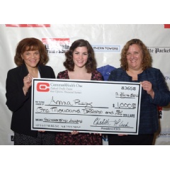 T.C. Williams High School Student Anna Paraz (center) poses with CommonWealth One’s CMO, Karyle Thornton, and Business Development Manager, Susanne Waltemyer