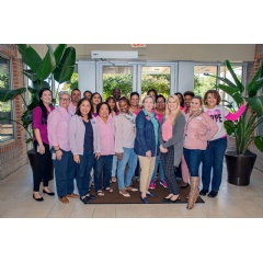 CommonWealth One Federal Credit Union team members wore pink in October in support of breast cancer awareness. The credit union is also raising funds for treatment in the Harrisonburg, Va. area.