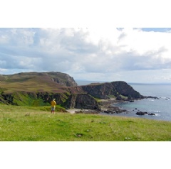 Hiking on the Mull of Oa, Isle of Islay, Scotland