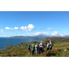 Hiking on the Isle of Kerrera during the Perthshire, Argyll and the isles luxury walking tour.