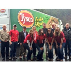 Tyson Foods donates 30,400 pounds of chicken to the Food Bank of Northeast Georgia.