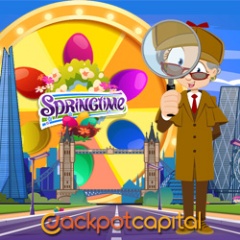Jackpot Capitals Happy Hostess Goes to London with Her Springtime Bonus Wheel