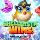 Everygame Casino Giving 50 Free Spins on New Shelltastic Wins, a Colorful Undersea Adventure with Cascading Wins up to 100X Win Multipliers