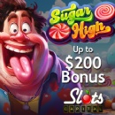 Indulge in a Sugar Rush with Slots Capital Casinos Sweetest Slot, Sugar High, and Get a 50% Deposit Bonus Up to $200