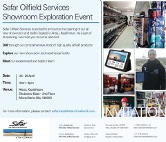 Safars Showroom Exploration Event gives you a closer look at thousands of premium oilfield products we provide as well as meet our industry experts.