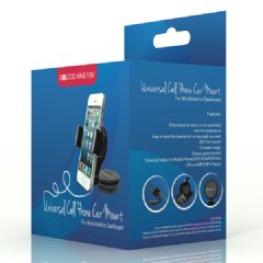 Do Good Have Fun™ Car mount fits iPhone, Samsung GS4 HTC One Motorola Droid Razr & Blackberry Q Series, Garmin TomTom