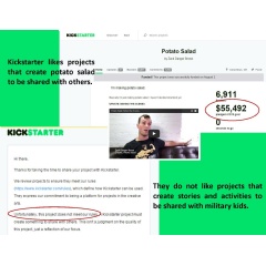 Kickstarter Rejects Military Kids