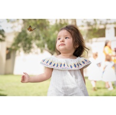 15-month-old Serafina was among hundreds of community members who attended Wings of Hope, a butterfly release ceremony hosted by The Elizabeth Hospice. Photo credit: Jennifer Regnier Photography