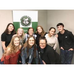 Photo: Jillyan (center of bottom row) and members of on-campus grief support group at Mission Hills High School