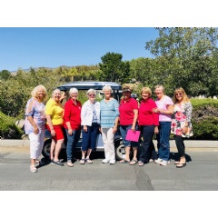 Shirley Smith, Barbara Kunsman, Connie Zucker, Joanna Morris, Diana Parker Luncheon and Auction Chair, Janet Pineault, Sheri Brunkow, Laverne Patten, Linda Saffiote. Not pictured Paul Turner Golf Tournament Chair