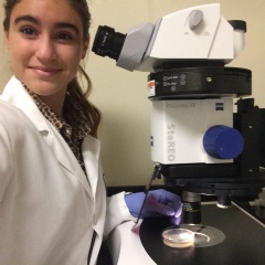 Academy of Science student, Nicole Madrazo, studies at Scripps Research Institute Wiseman Lab, Life Science Summer Institute