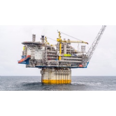 The Aasta Hansteen platform in the Norwegian Sea. (Photo: Roar Lindefjeld and Bo B. Randulff / Equinor ASA)
